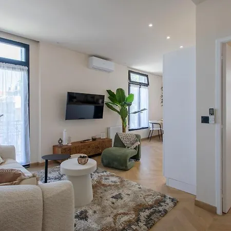 #52 Staywiz Us - Etoile ,central, Balcony, Ac-5 Min P Massena 아파트 *